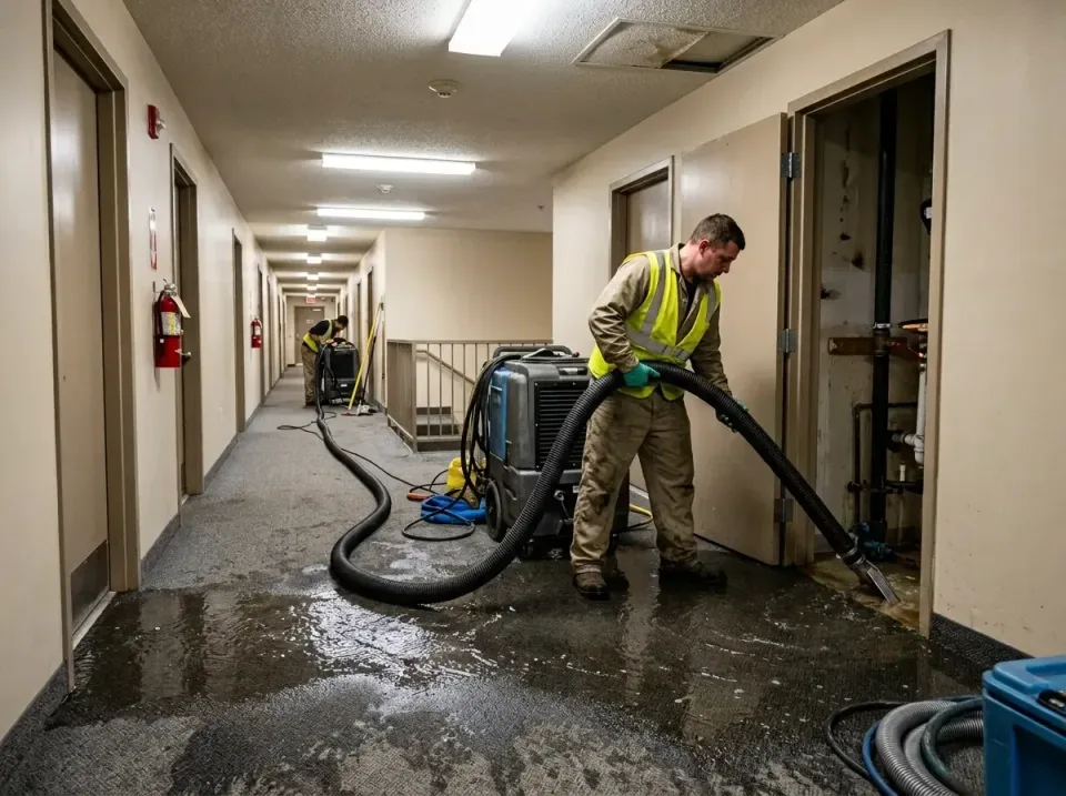 multi-unit-apartment-hallway-f-005 — frequently asked questions, Emergency Burst Pipe Water Extraction & Removal in Edwards…